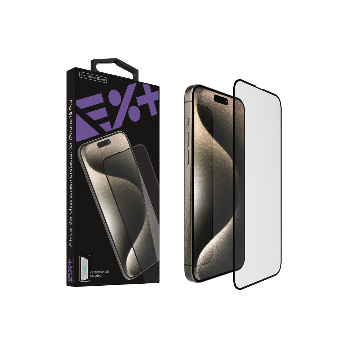 Next One All-rounder zaščitno steklo za iPhone 15 Pro - iSTYLE SI