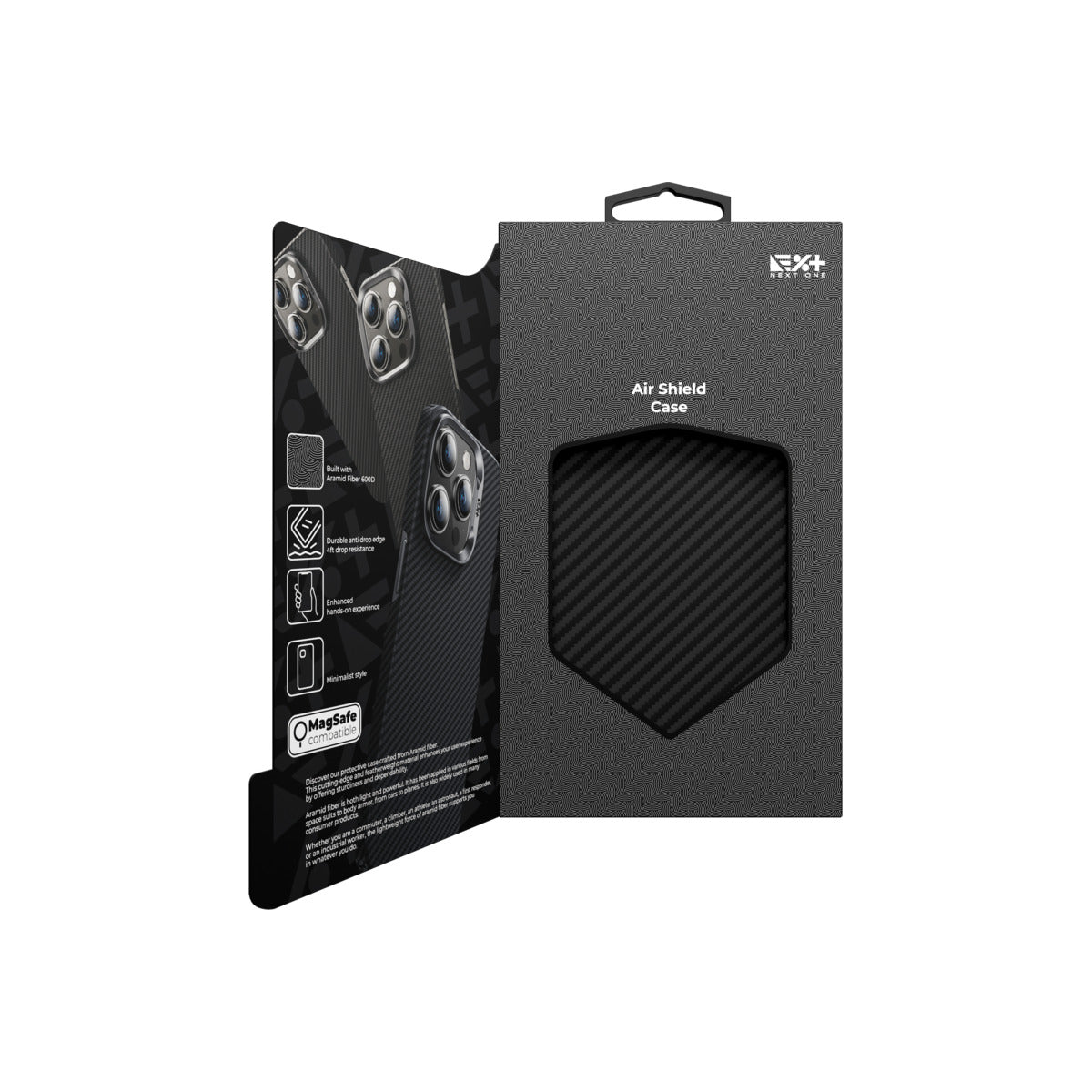 Next One AirShield ovitek za iPhone 15 Pro Max - črna - iSTYLE SI