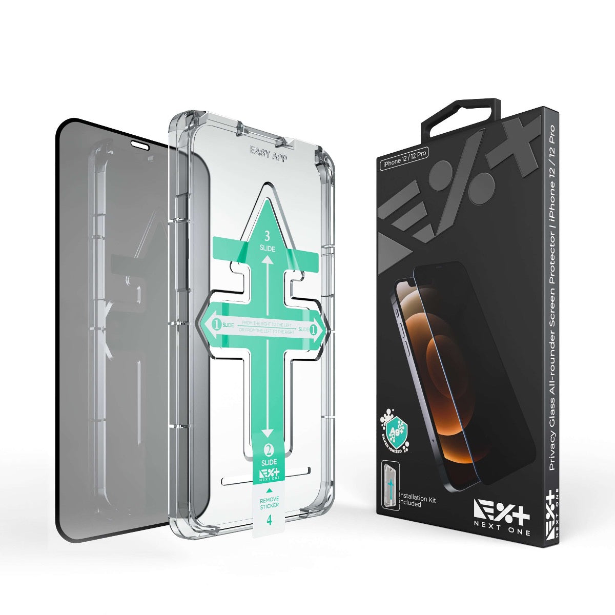 Next One All-rounder Privacy zaščitno steklo za iPhone 12/12 Pro - iSTYLE SI
