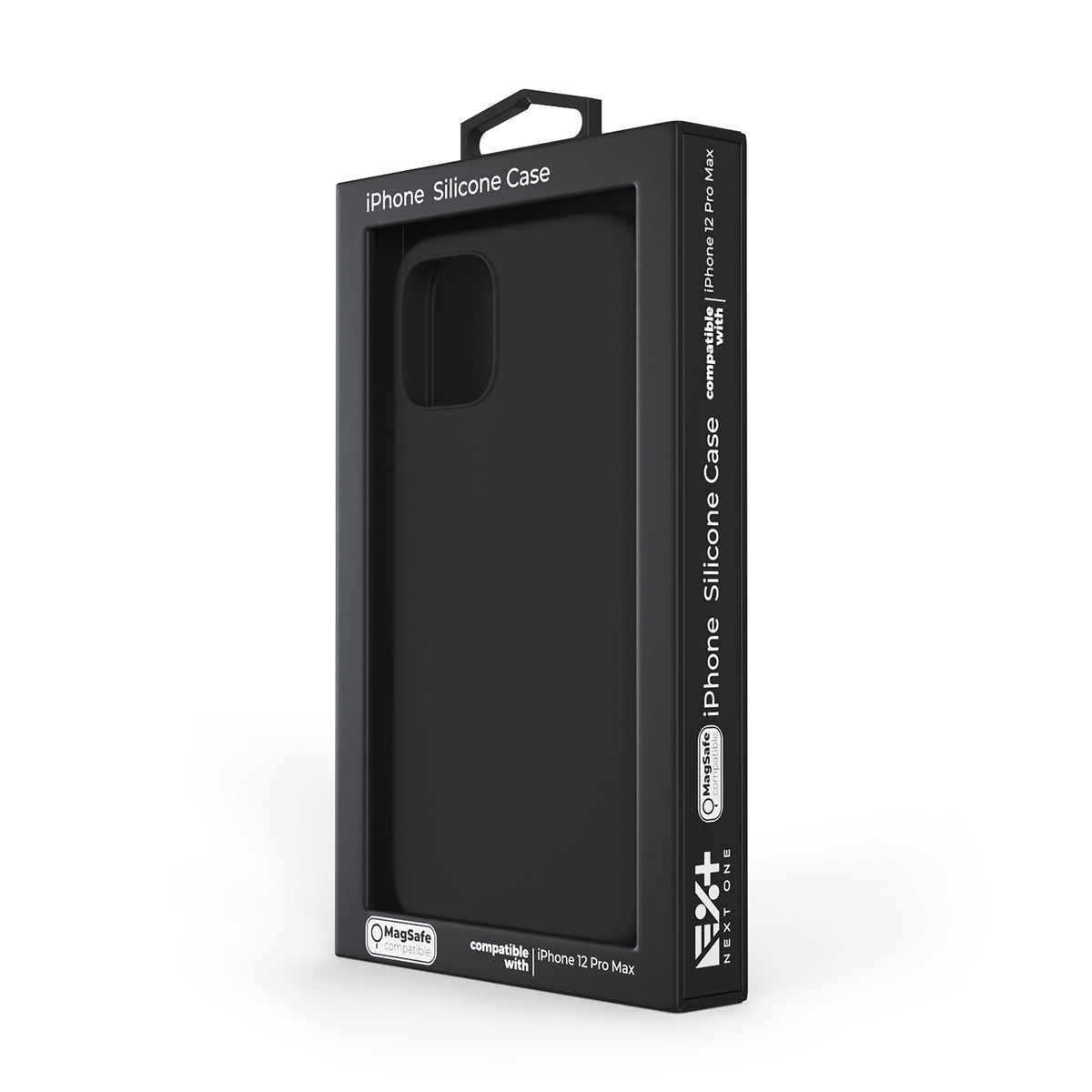NEXT Black Silicone Case for iPhone 12 Pro Max MagSafe compatible - iSTYLE SI