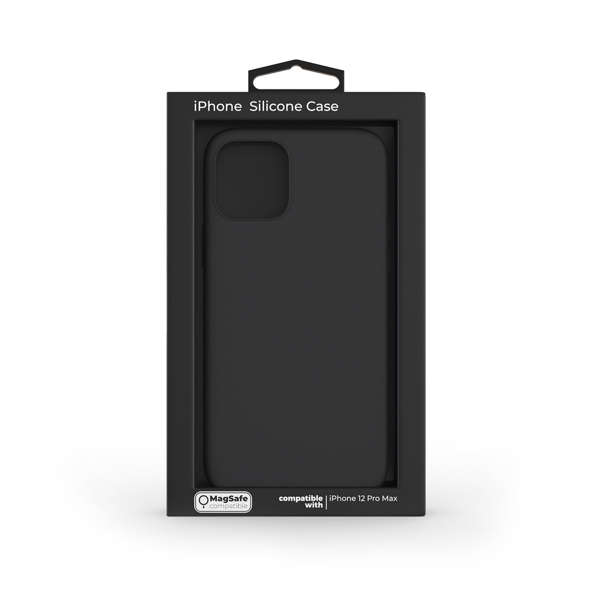 NEXT Black Silicone Case for iPhone 12 Pro Max MagSafe compatible - iSTYLE SI