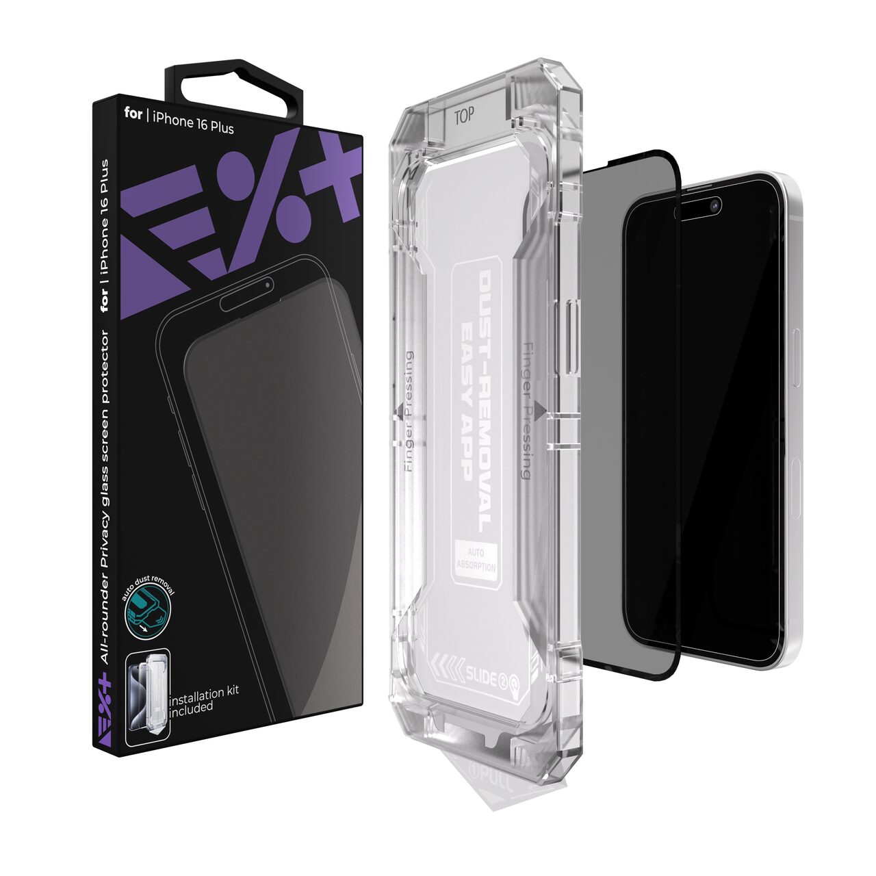 Next One All-rounder Privacy zaščitno steklo za iPhone 16 Plus - iSTYLE SI