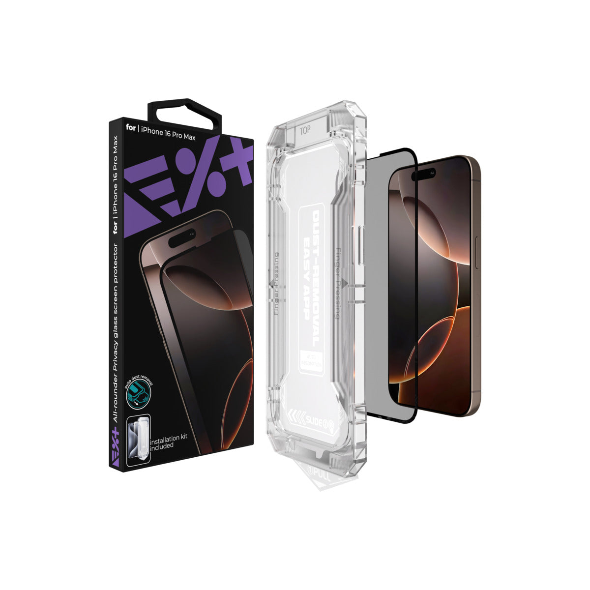 Next One All-rounder Privacy zaščitno steklo za iPhone 16 Pro Max - iSTYLE SI