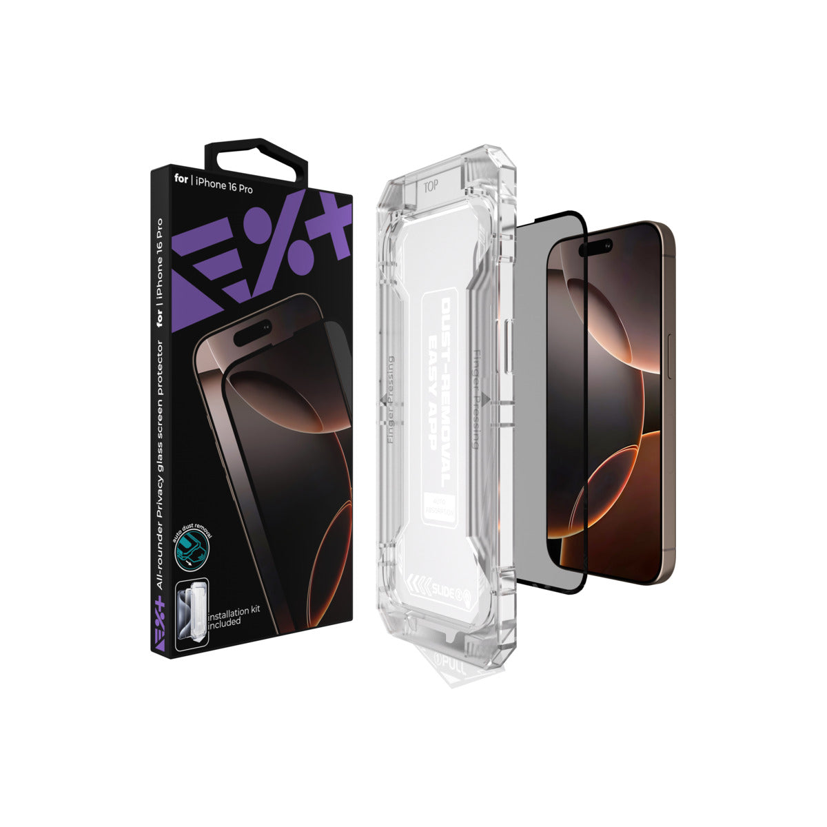 Next One All-rounder Privacy zaščitno steklo za iPhone 16 Pro - iSTYLE SI