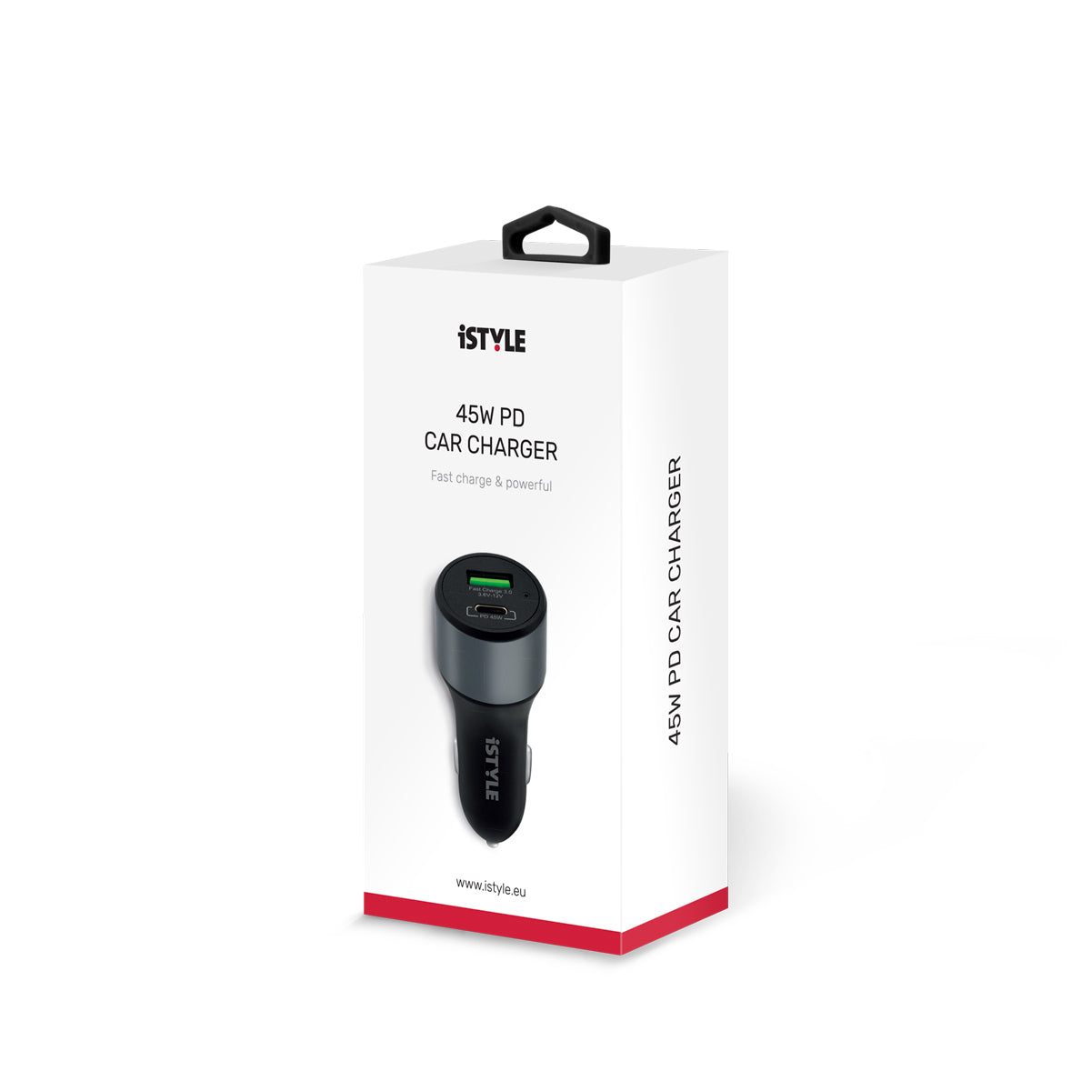 iSTYLE 45W PD CAR CHARGER - space grey - iSTYLE SI