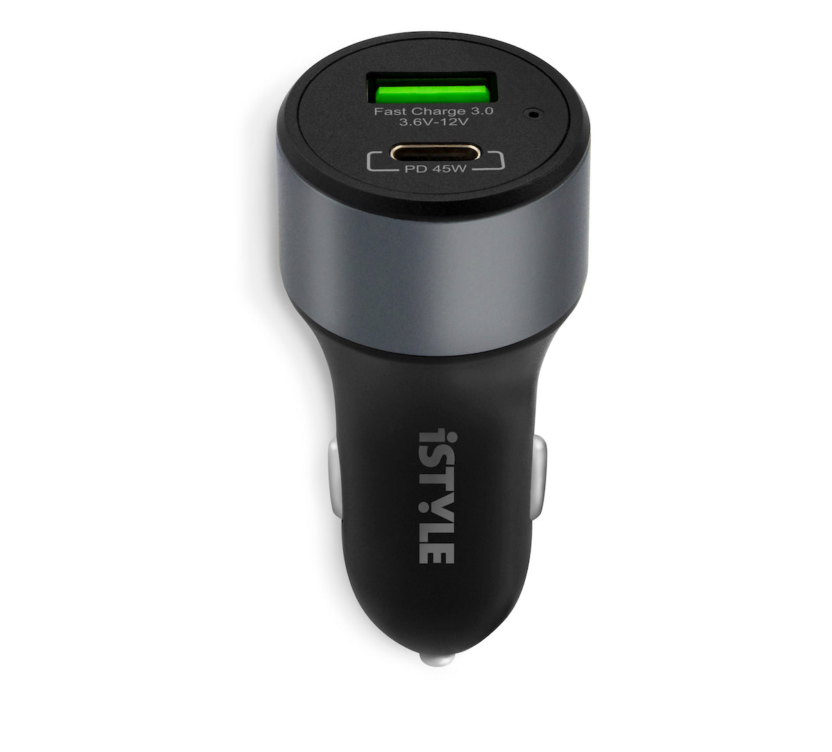 iSTYLE 45W PD CAR CHARGER - space grey - iSTYLE SI