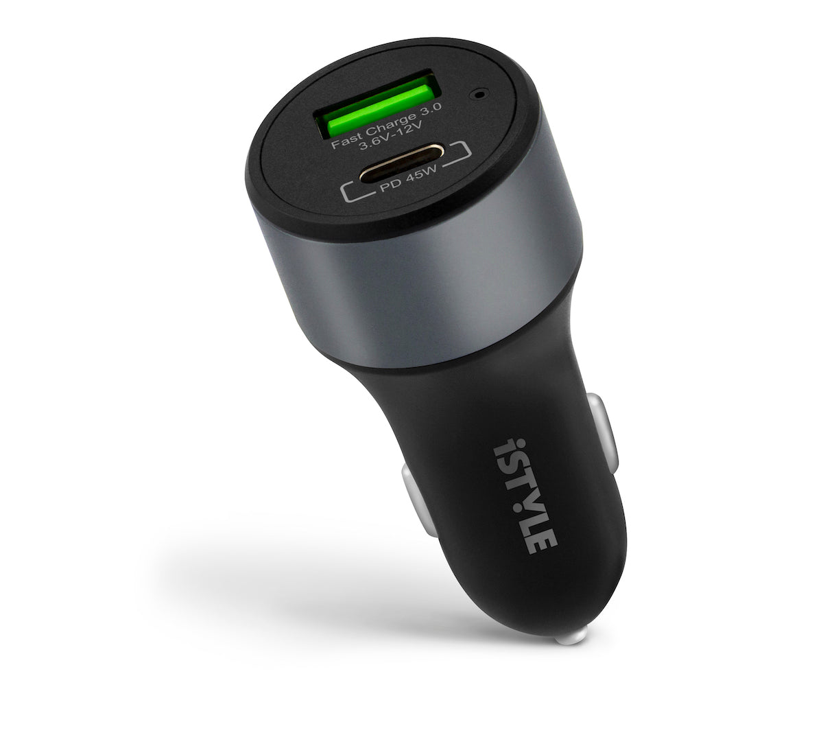 iSTYLE 45W PD CAR CHARGER - space grey - iSTYLE SI