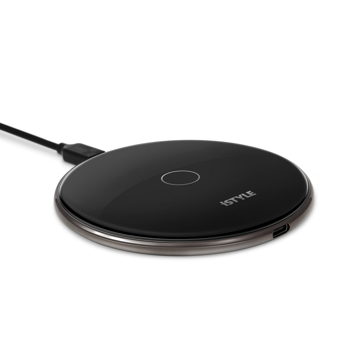 iStyle brezžični polnilec 15W + adapter - črna - iSTYLE SI