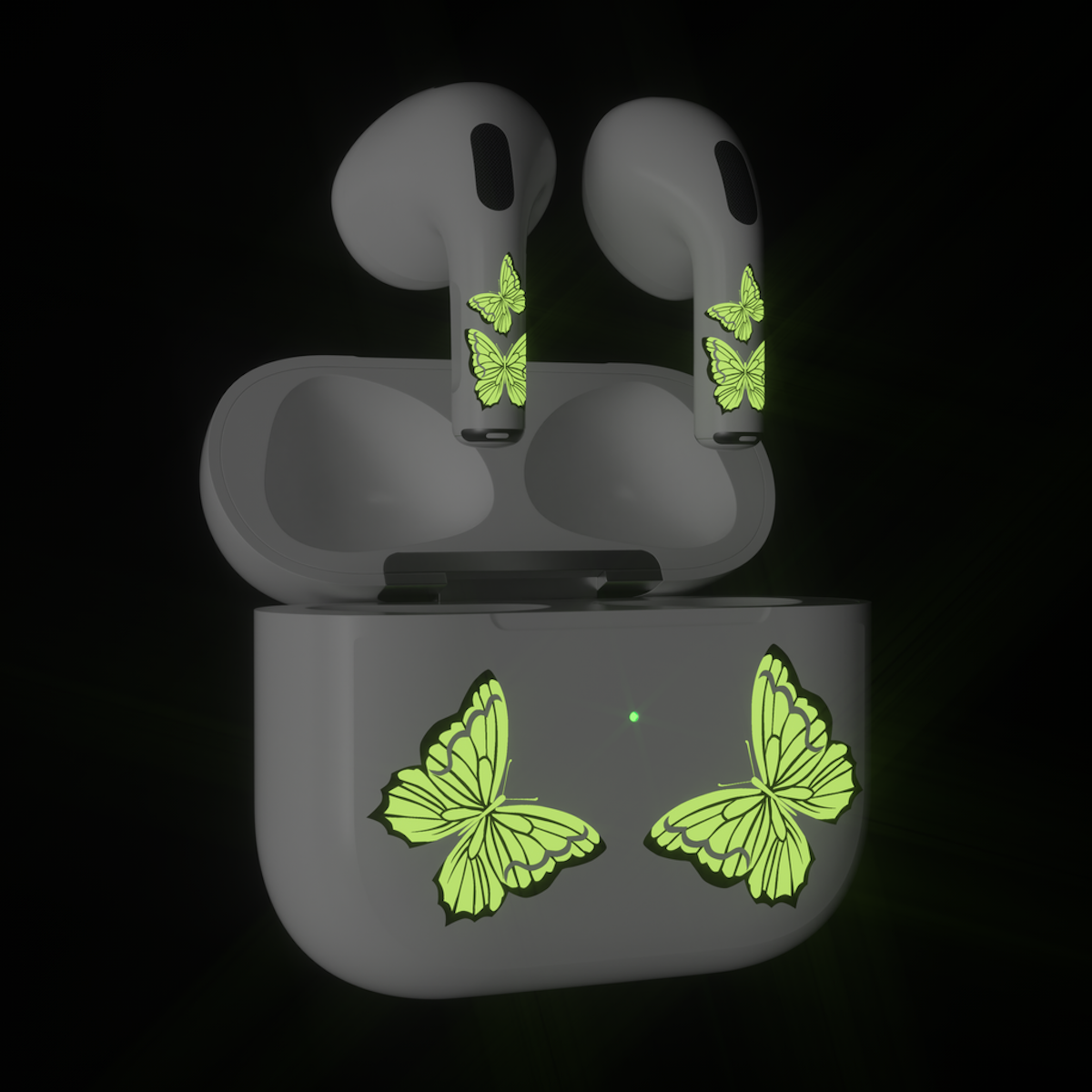 Next One ArtSkin nalepka za Airpods 3. generacija - svetleči metulj - iSTYLE SI