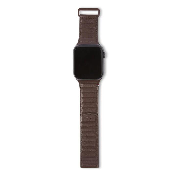 Decoded usnjen magnetni Traction pašček za Apple Watch 45 / 44mm - Chocolate Brown - iSTYLE SI