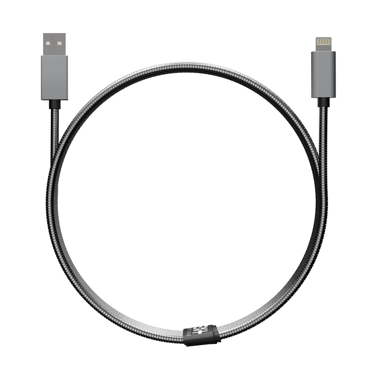 "NEXT ONE METALLIC USB-A Lightning kabel - Space Gray - iSTYLE SI