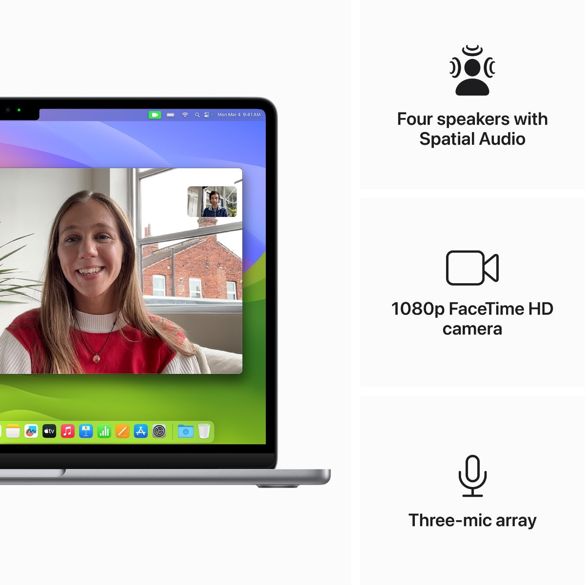 MacBook Air 13: M3 z 8-jedrno CPE in 10-jedrno GPE, 24 GB, 1 TB SSD, 70W - vesoljno siva