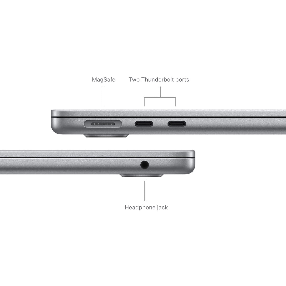MacBook Air 13: M3 z 8-jedrno CPE in 10-jedrno GPE, 24 GB, 1 TB SSD, 70W - vesoljno siva