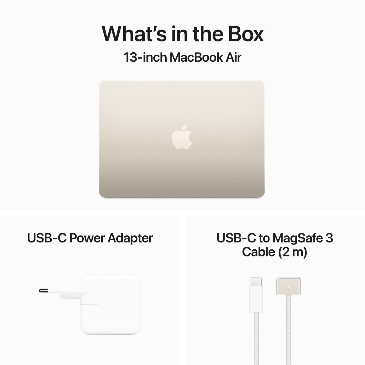 MacBook Air 13: M3 z 8-jedrno CPE in 10-jedrno GPE, 16 GB, 512 GB SSD - zvezdnato zlata - iSTYLE SI