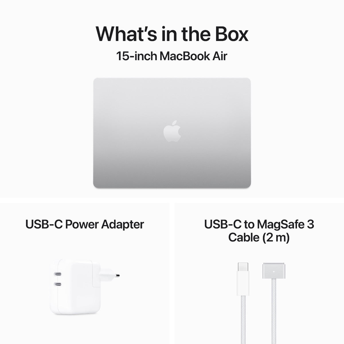 MacBook Air 15: M3 z 8-jedrno CPE in 10-jedrno GPE, 16 GB, 256 GB SSD - srebrni - iSTYLE SI