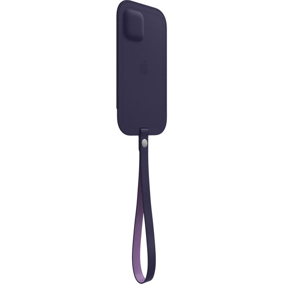 Apple usnjen etui za iPhone 12 Pro Max z MagSafe in s podporo za Find My - globoko vijolična - iSTYLE SI