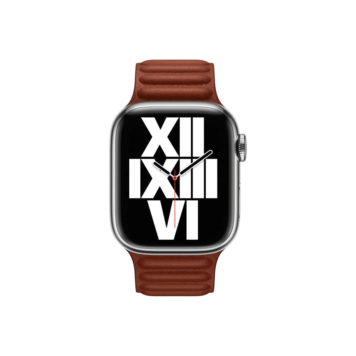 Apple pašček Leather Link M/L v globoko rjavi barvi za Apple Watch velikosti 41 mm - iSTYLE SI