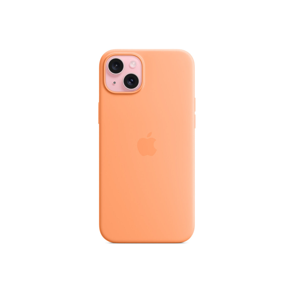 Apple silikonski ovitek za iPhone 15 Plus z MagSafe - oranžni sorbet - iSTYLE SI