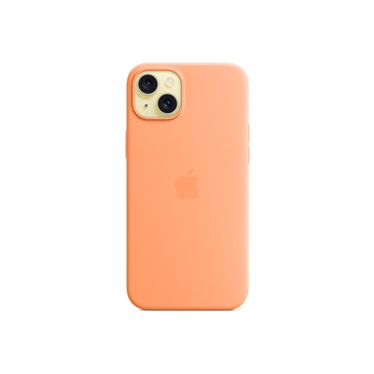Apple silikonski ovitek za iPhone 15 Plus z MagSafe - oranžni sorbet - iSTYLE SI