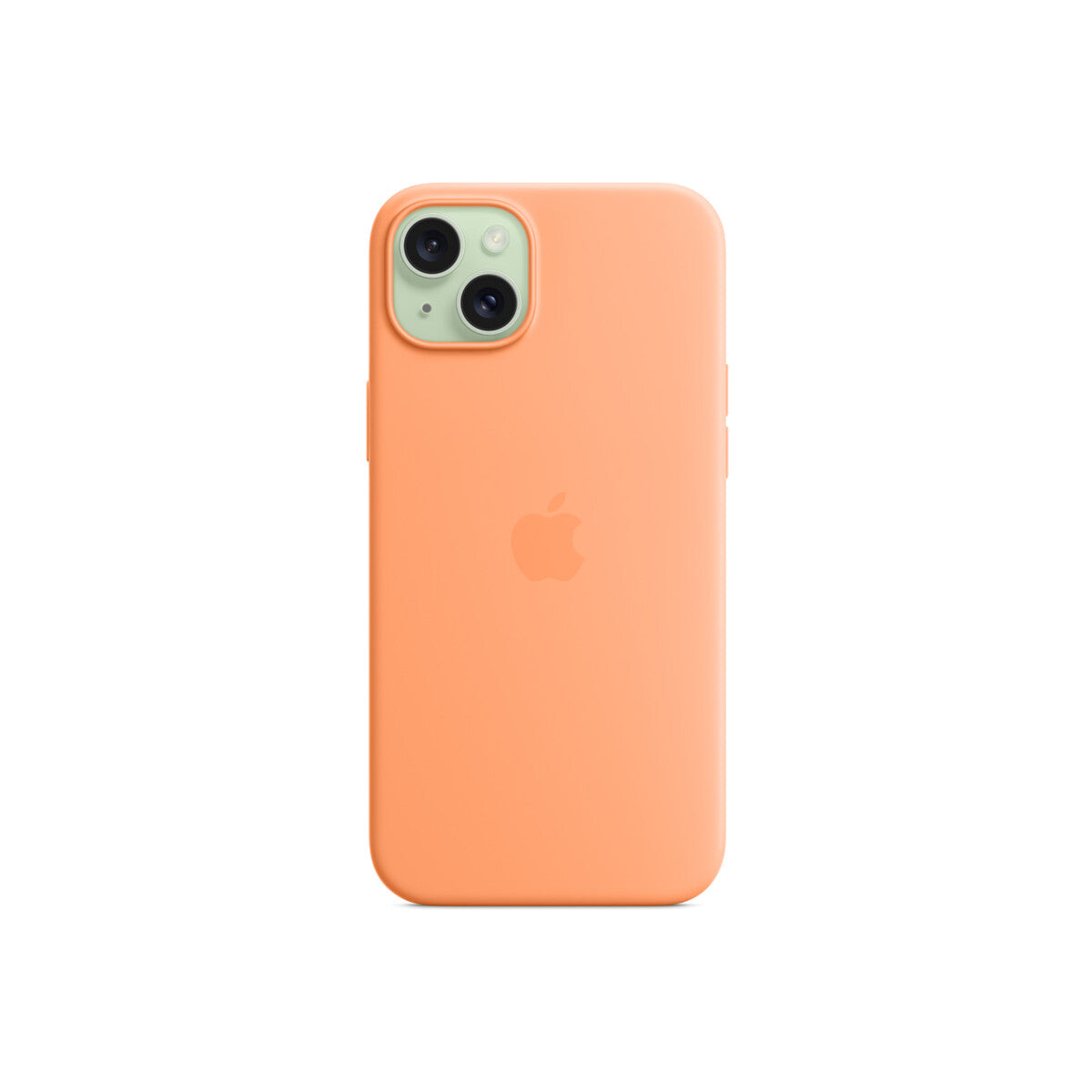 Apple silikonski ovitek za iPhone 15 Plus z MagSafe - oranžni sorbet - iSTYLE SI