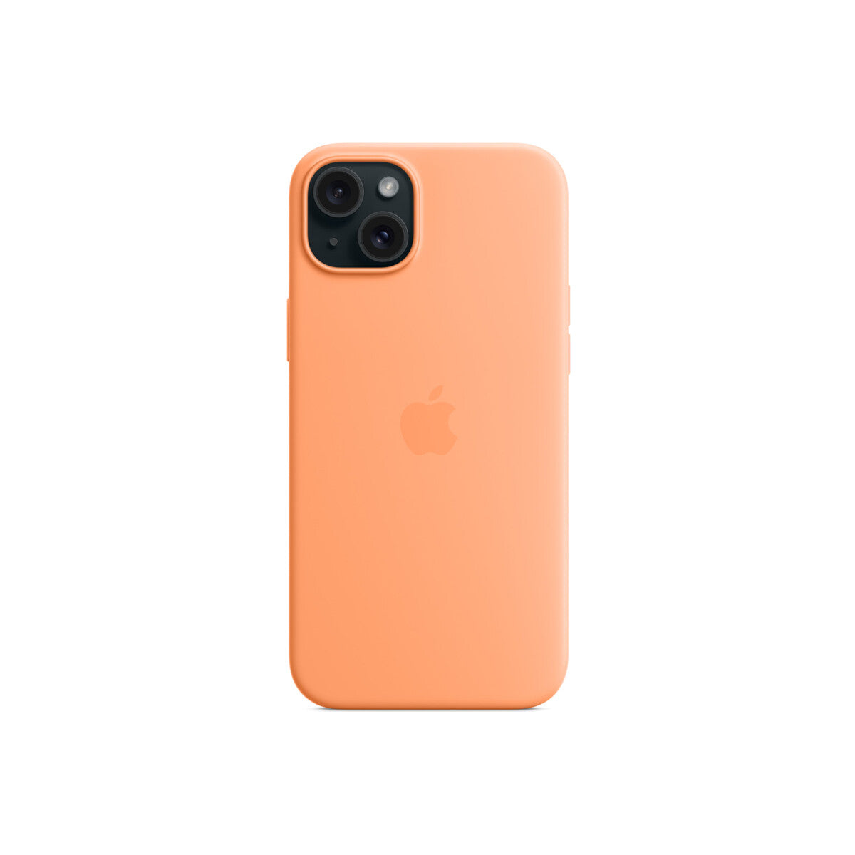 Apple silikonski ovitek za iPhone 15 Plus z MagSafe - oranžni sorbet - iSTYLE SI