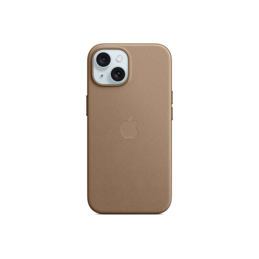 Apple ovitek iz tkanine FineWoven za iPhone 15 z MagSafe - rjava - iSTYLE SI