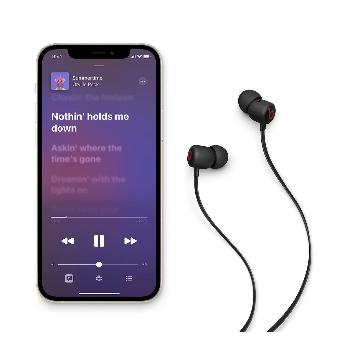 Beats brezžične slušalke Flex za ves dan - Beats črne - iSTYLE SI