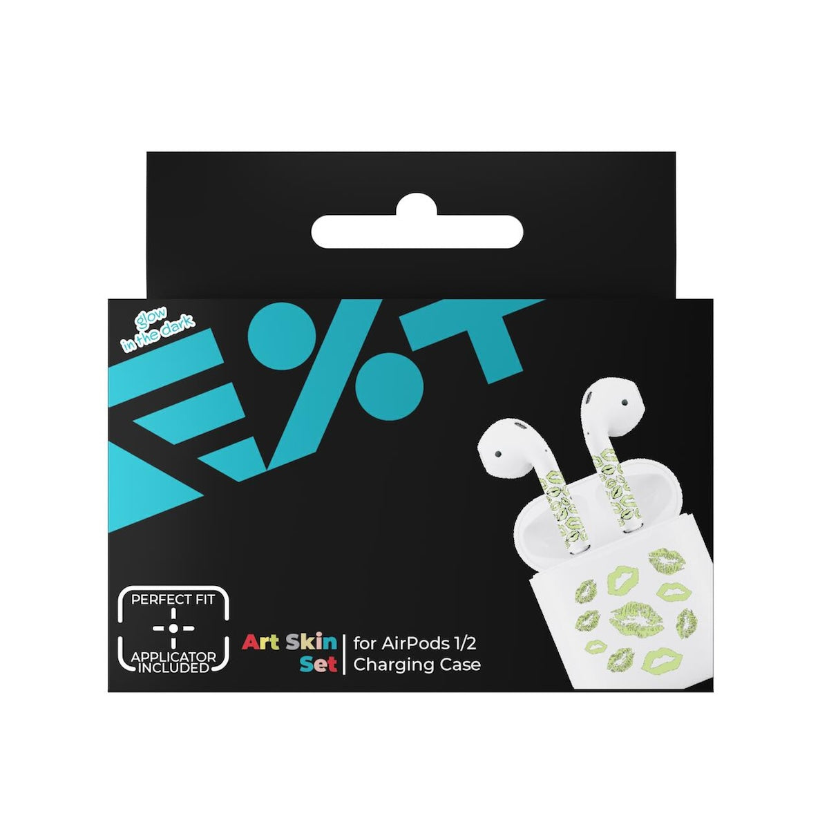 Next One ArtSkin nalepka za Airpods 1. in 2. generacija - svetleče ustnice - iSTYLE SI