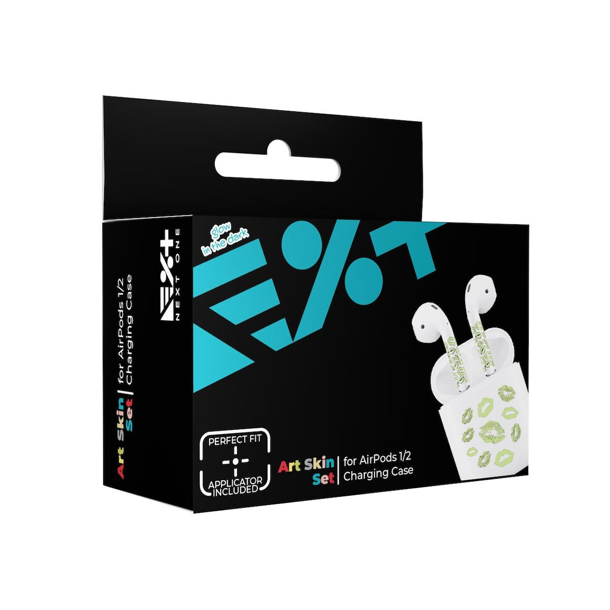 Next One ArtSkin nalepka za Airpods 1. in 2. generacija - svetleče ustnice - iSTYLE SI