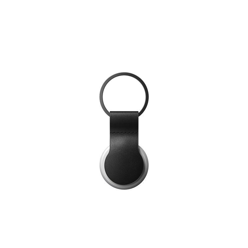 Nomad Leather Loop obesek za Apple Airtag - črna - iSTYLE SI