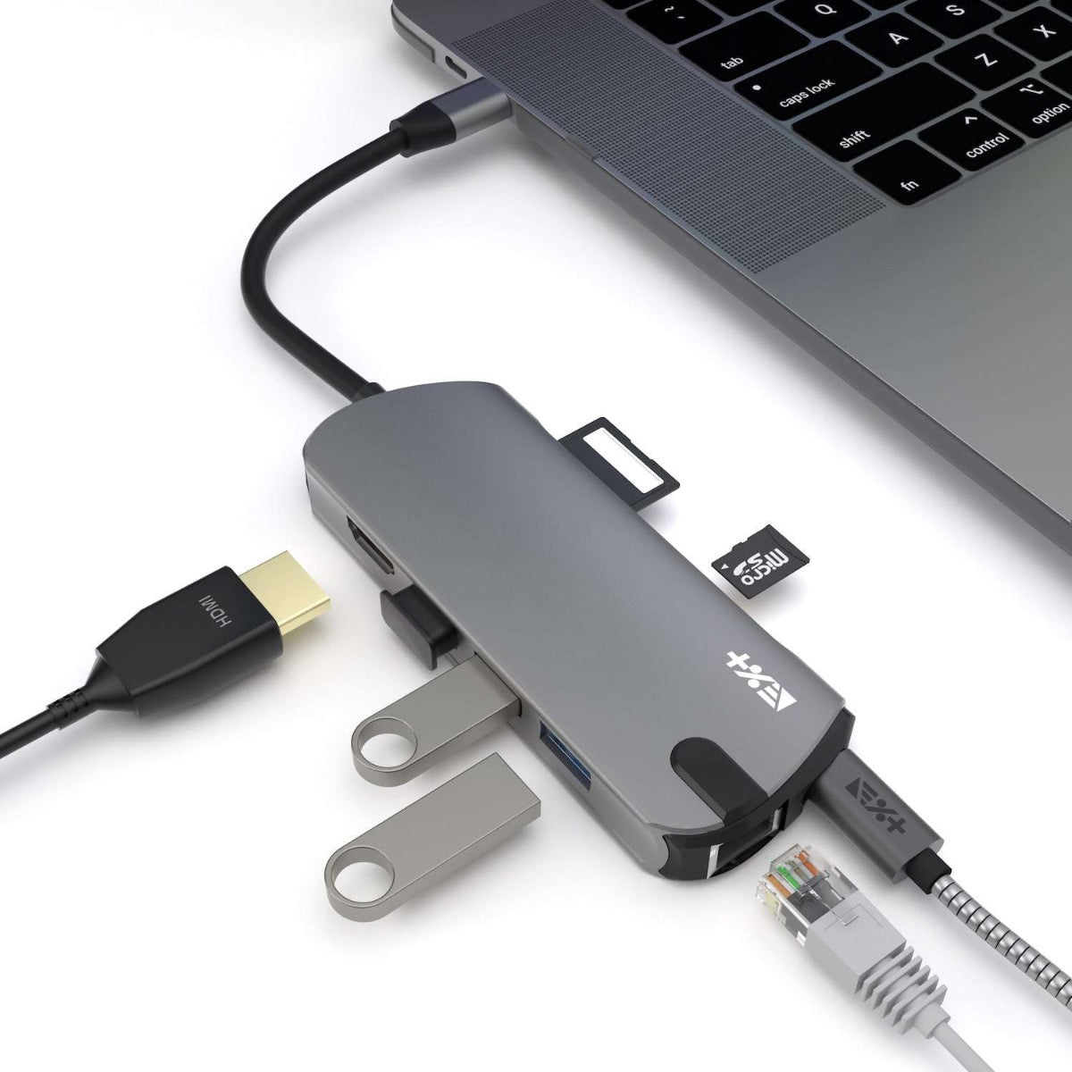Next One USB-C PRO Multiport Adapter - vesoljno siva - iSTYLE SI