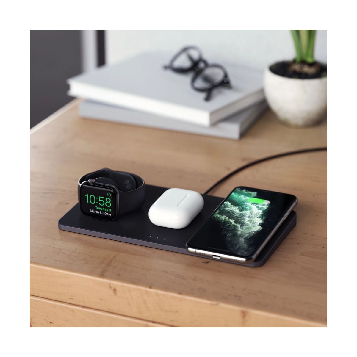 Satechi Trio Wireless Charging Pad - črna - iSTYLE SI