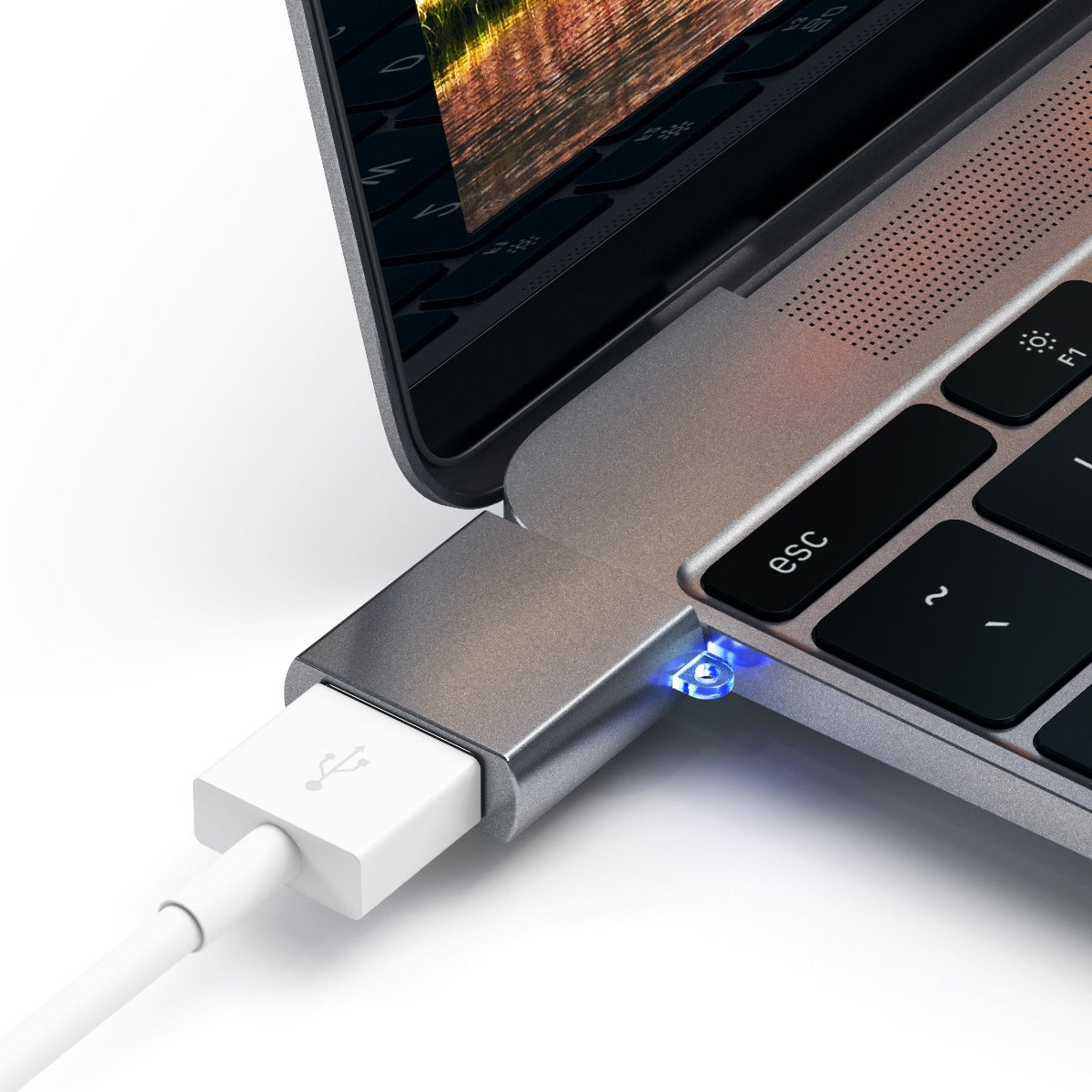 SATECHI USB-C to USB-A adapter - Space Gray - iSTYLE SI