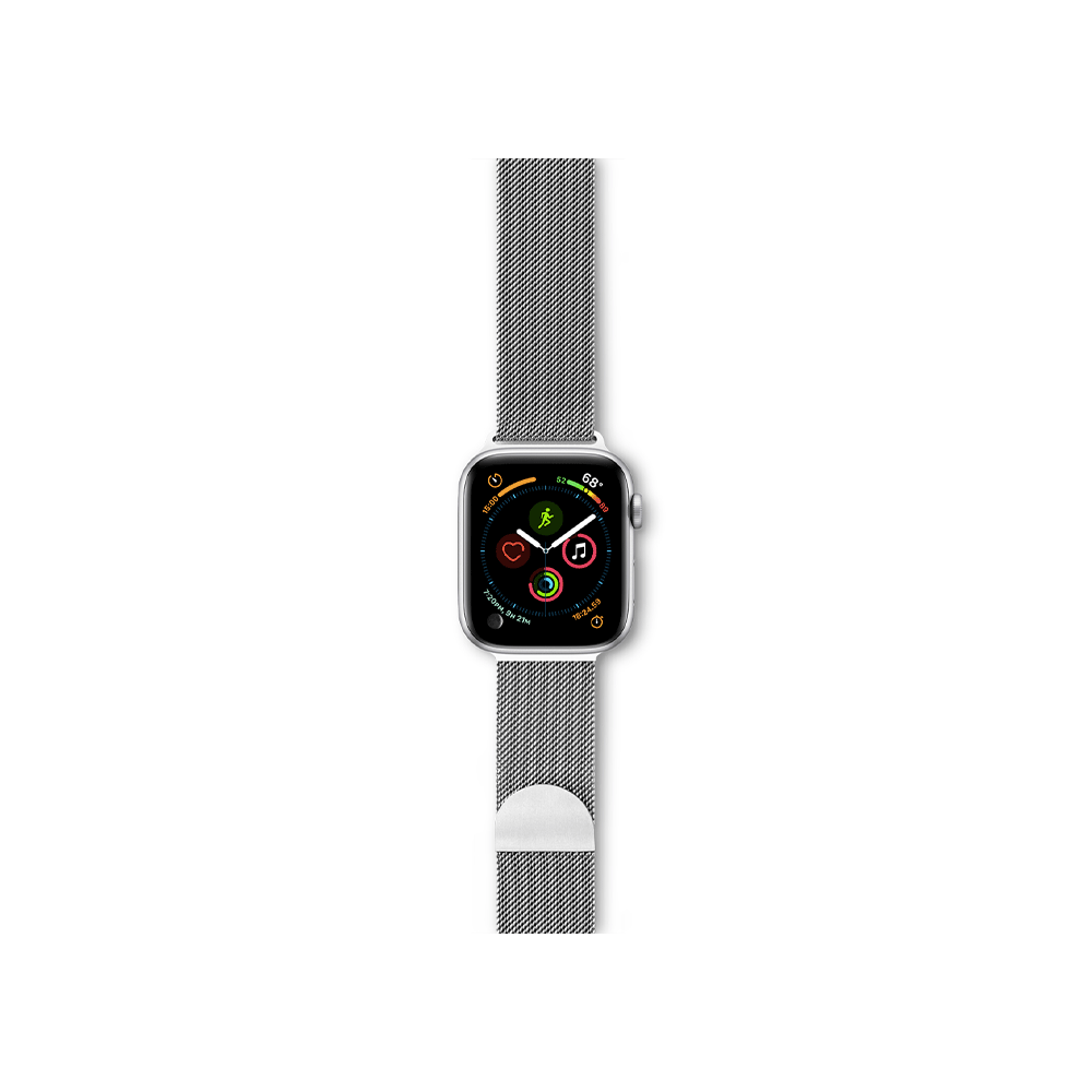 Epico Milanese pašček za Apple Watch 42/44/45/46mm - silver - iSTYLE SI