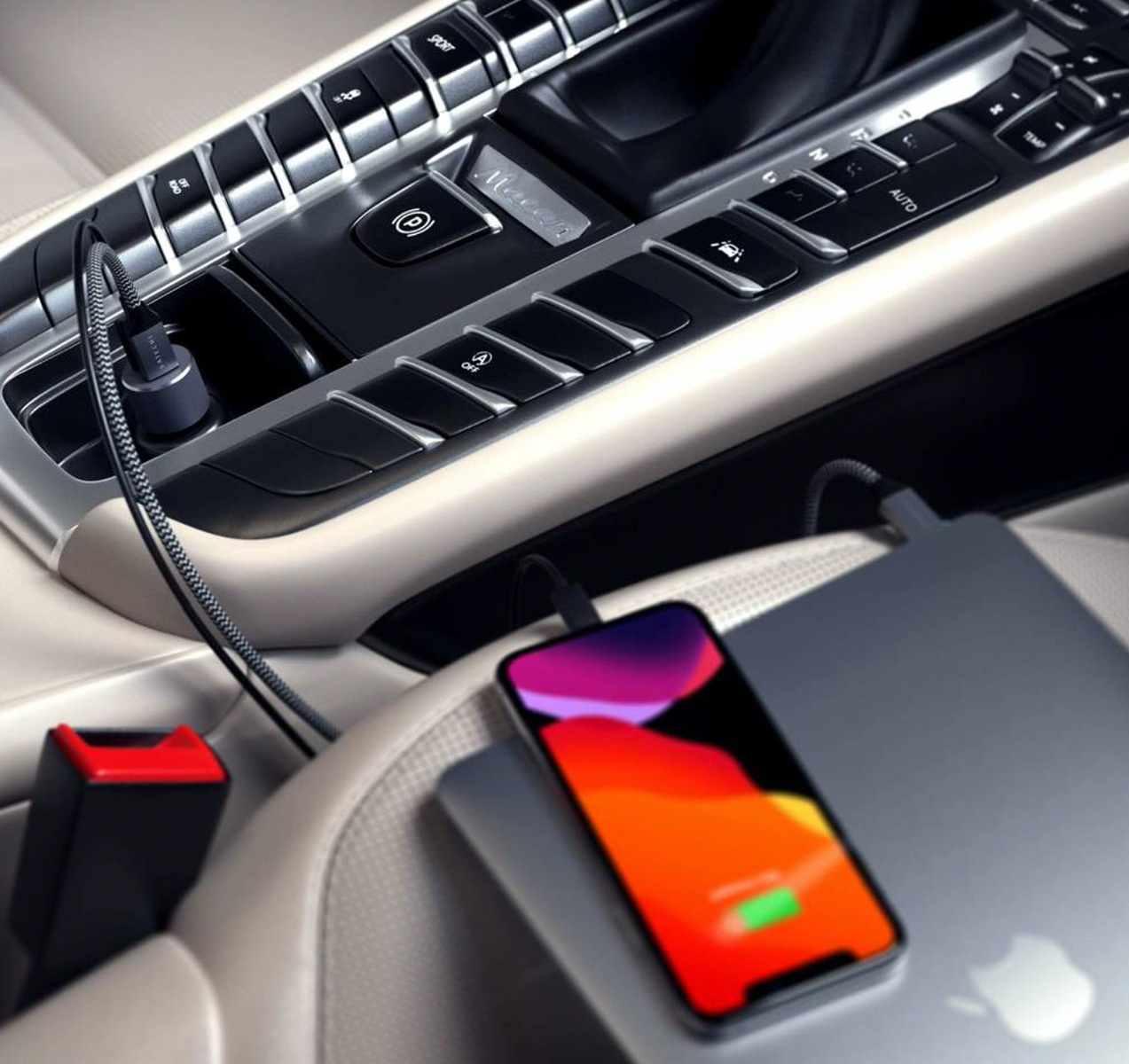 Satechi 72 W USB-C avtomobilski polnilec - vesoljno siva - iSTYLE SI