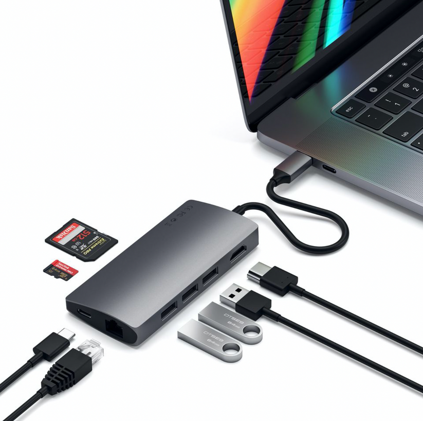 SATECHI Multi Port 4K Adapter V2 - vesoljno siva - iSTYLE SI