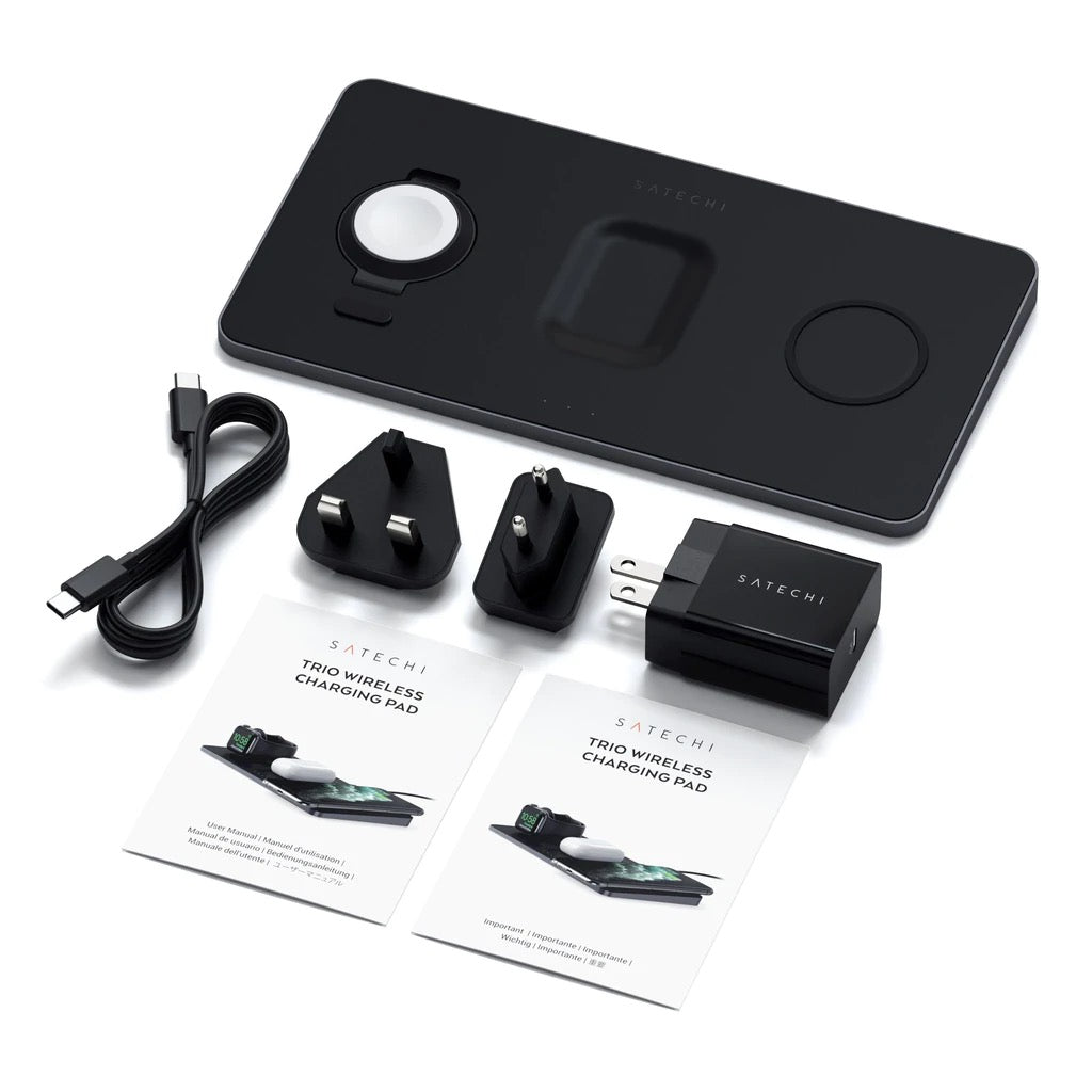 Satechi Trio Wireless Charging Pad - črna - iSTYLE SI