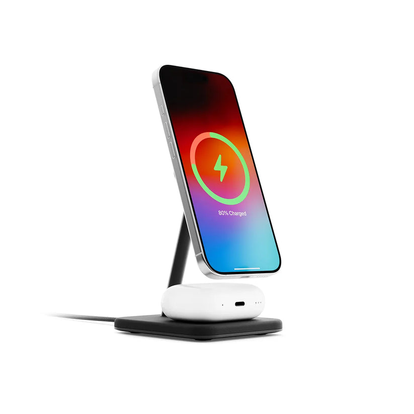 TwelveSouth HiRise 2 Deluxe 2v1 brezžični polnilec - črna - iSTYLE SI