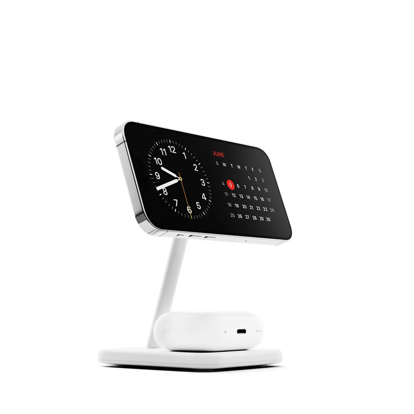 TwelveSouth HiRise 2 Deluxe 2v1 brezžični polnilec - bela - iSTYLE SI