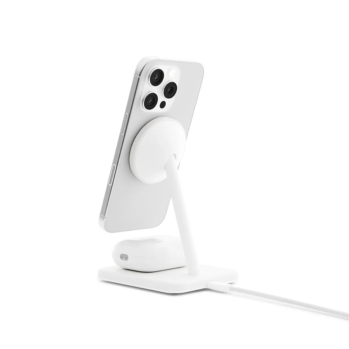 TwelveSouth HiRise 2 Deluxe 2v1 brezžični polnilec - bela - iSTYLE SI