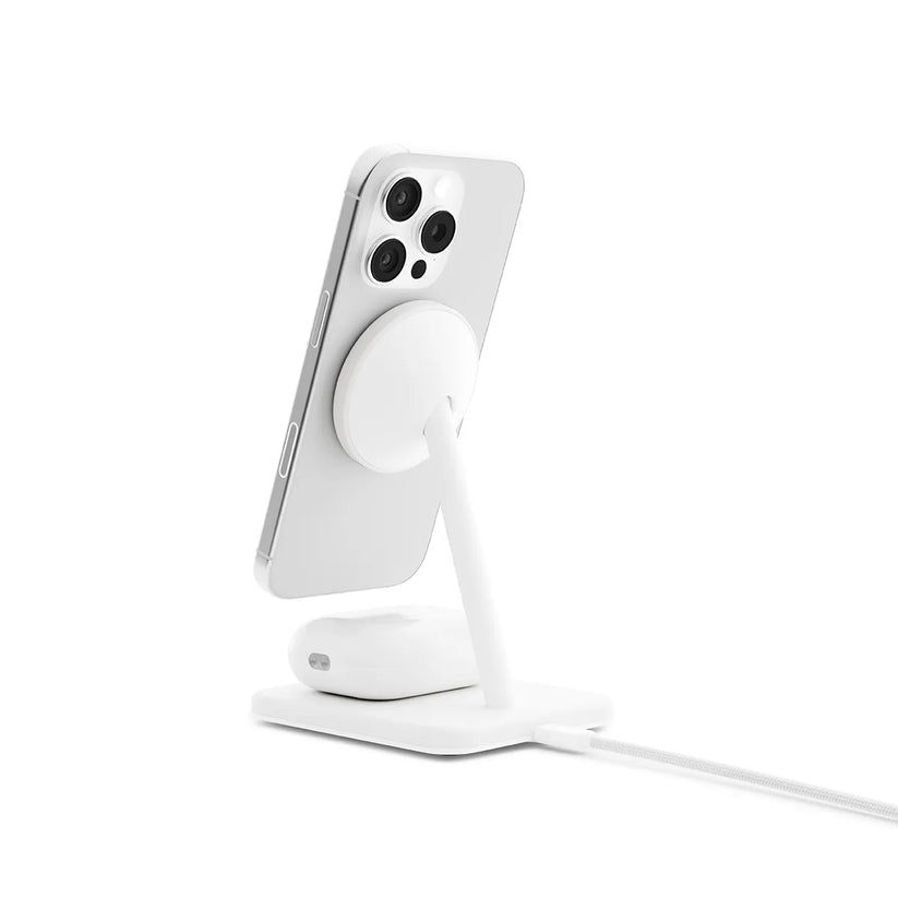 TwelveSouth HiRise 2 Deluxe 2v1 brezžični polnilec - bela - iSTYLE SI