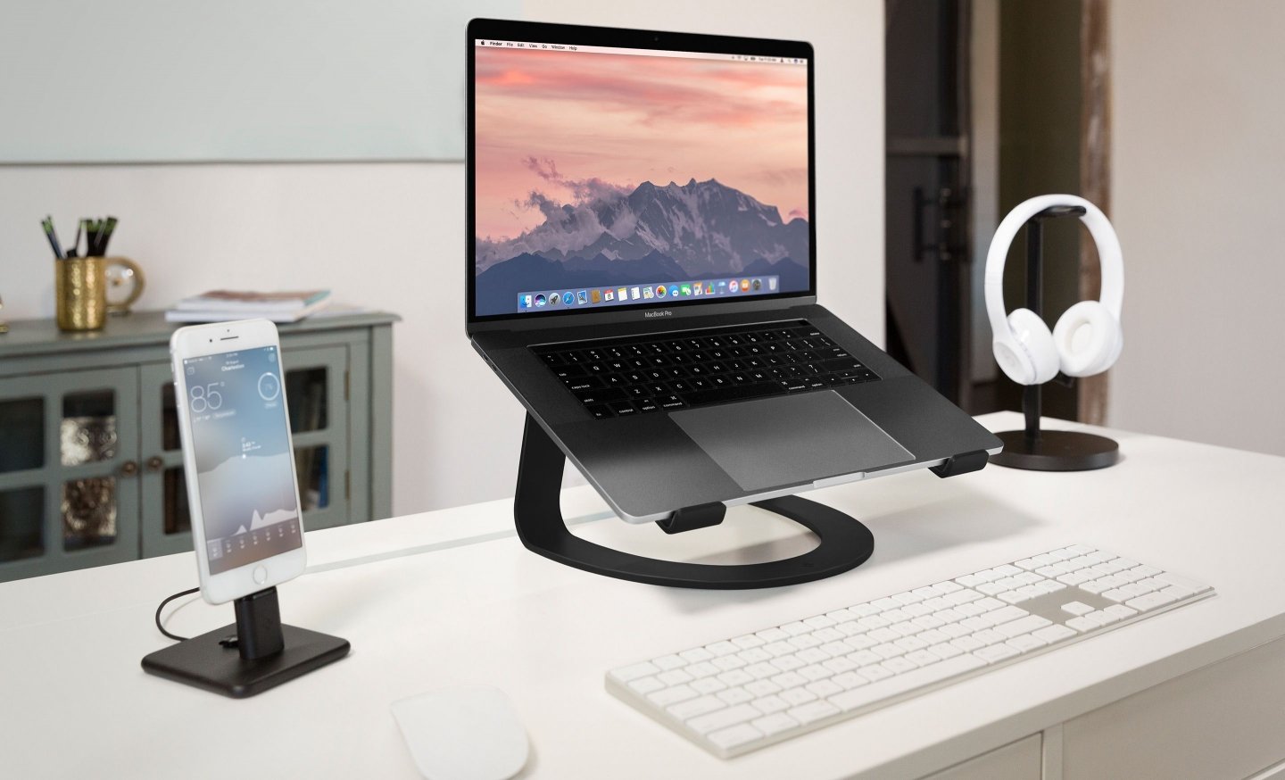 TwelveSouth Curve stojalo za MacBook - Mat Črna - iSTYLE SI