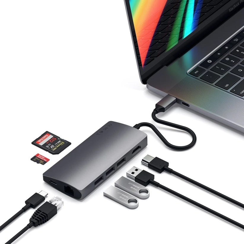 SATECHI Multi Port 4K Adapter V2 - vesoljno siva - iSTYLE SI