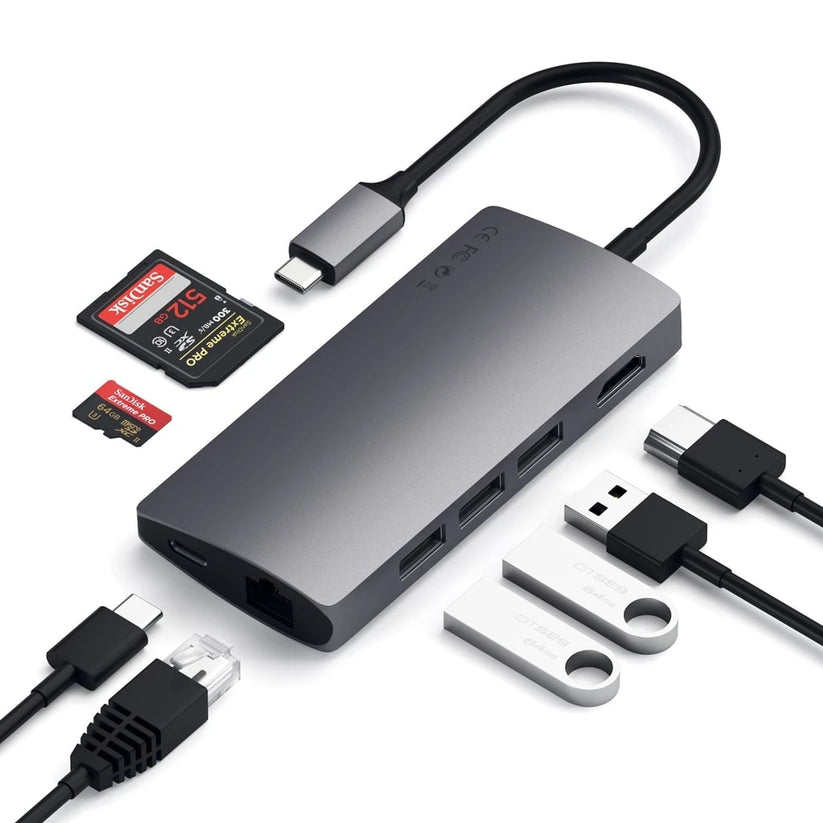 SATECHI Multi Port 4K Adapter V2 - vesoljno siva - iSTYLE SI