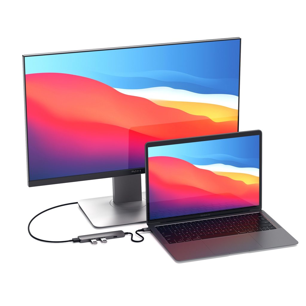 Satechi Slim USB-C MultiPort Adapter - vesoljno siva - iSTYLE SI