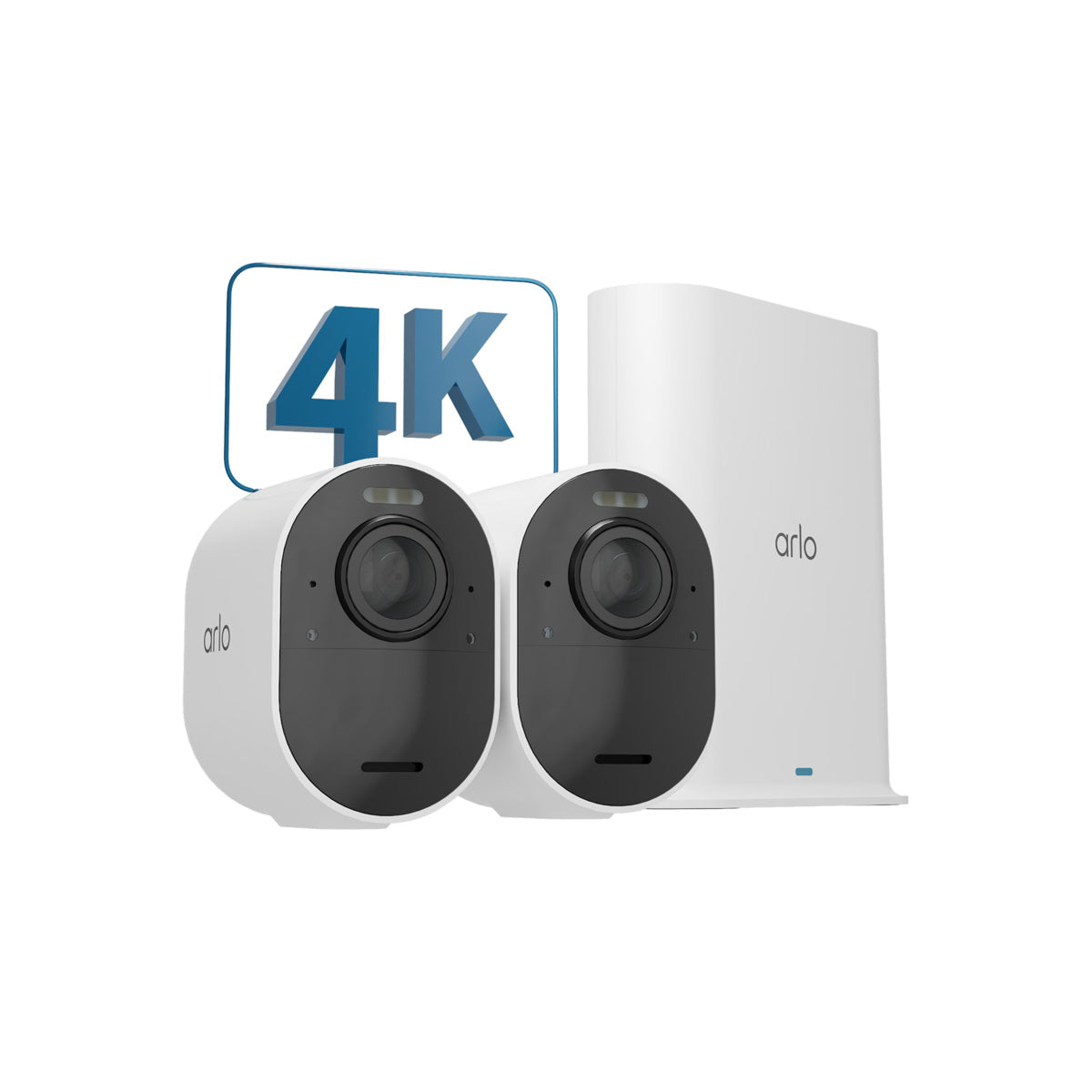 Arlo Ultra 2 zunanja varnostna kamera (komplet 2 kamer + bazna postaja) - bela - iSTYLE SI