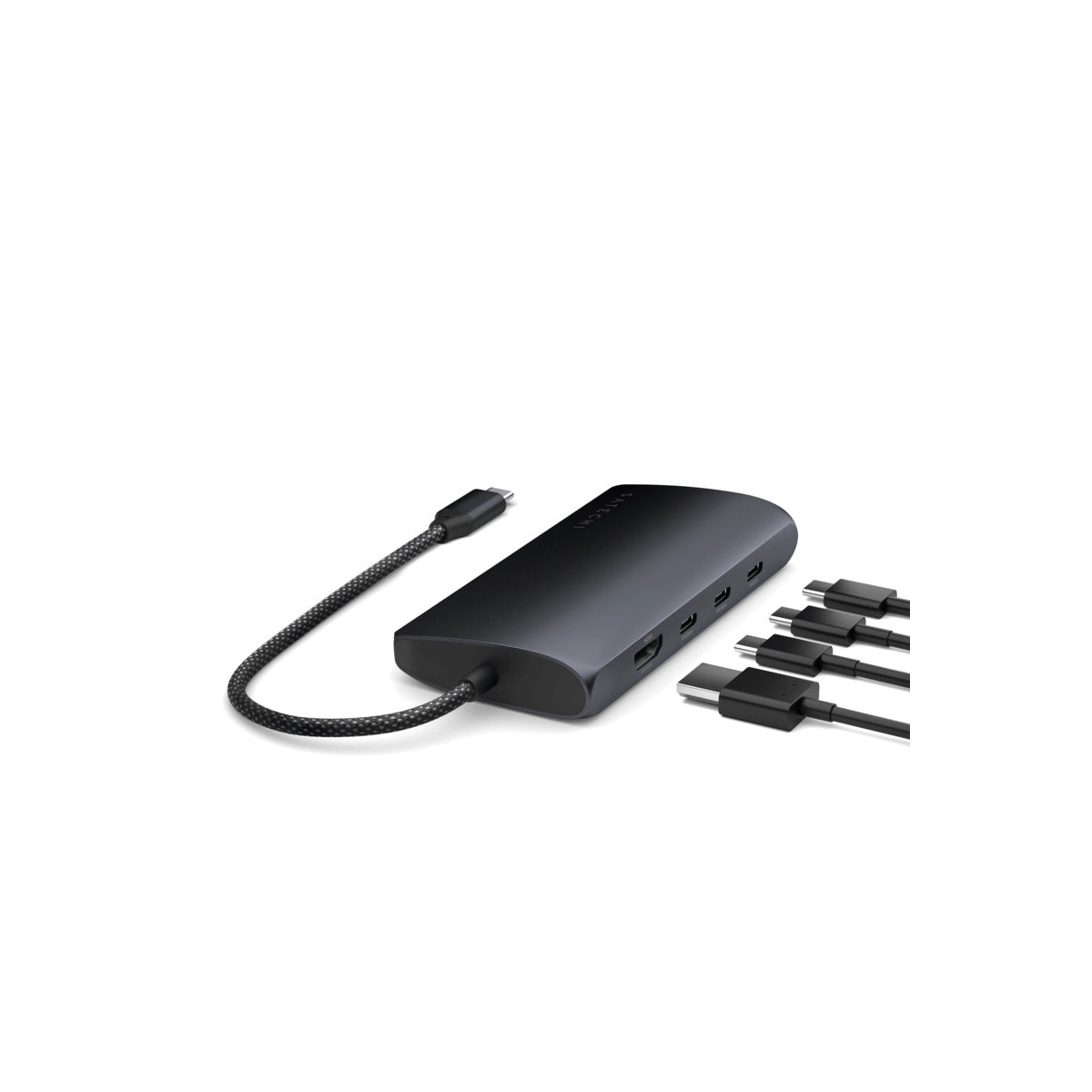 Satechi USB-C MultiPort Adapter 8K with Ethernet V3 - Midnight - iSTYLE SI