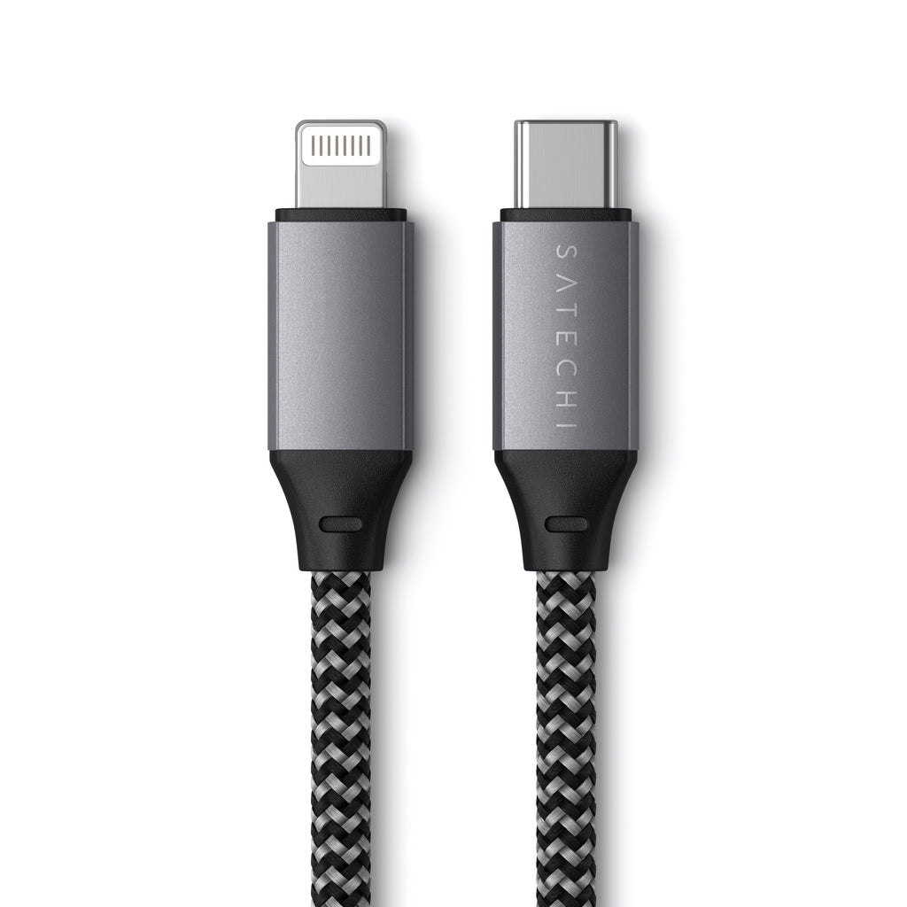 Satechi USB-C na Lightning kabel 25cm - vesoljno siva - iSTYLE SI