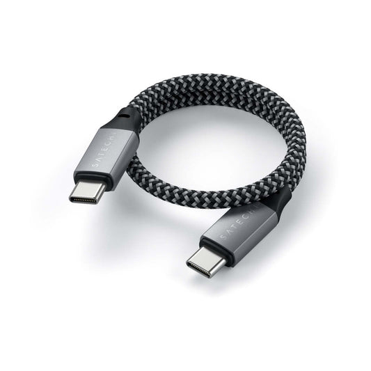 Satechi USB-C na USB-C kabel 25cm - vesoljno siva - iSTYLE SI