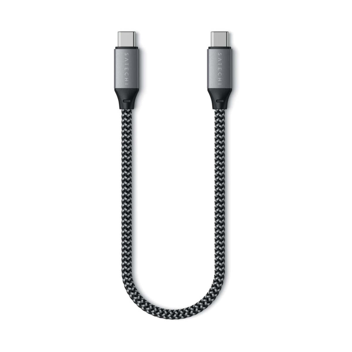Satechi USB-C na USB-C kabel 25cm - vesoljno siva - iSTYLE SI